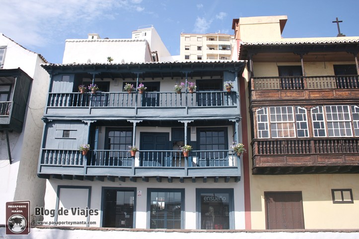 La Palma - Balcones típicos en Santa Cruz de la Palma
